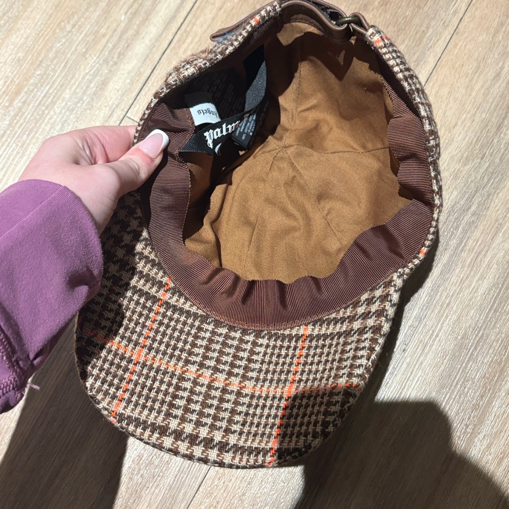 Palm Angels | Houndstooth Check PXP Sprayed Cap - Picture 2 of 3